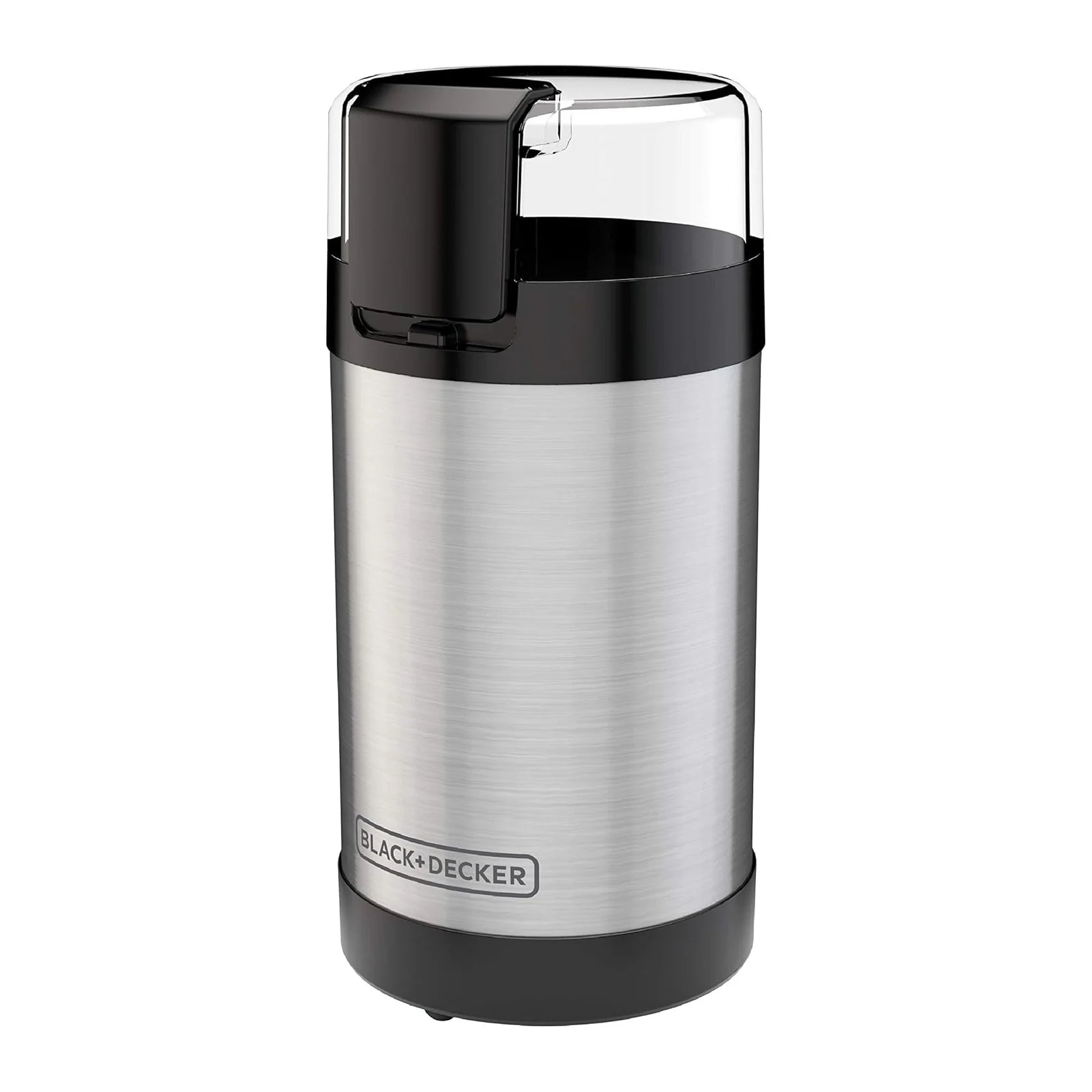 One Touch Coffee Grinder, 2/3 Cup Coffee Bean Capacity, Spice Grinder, One Touch Push-Button Control -150 Watts -Stainless Steel Blades