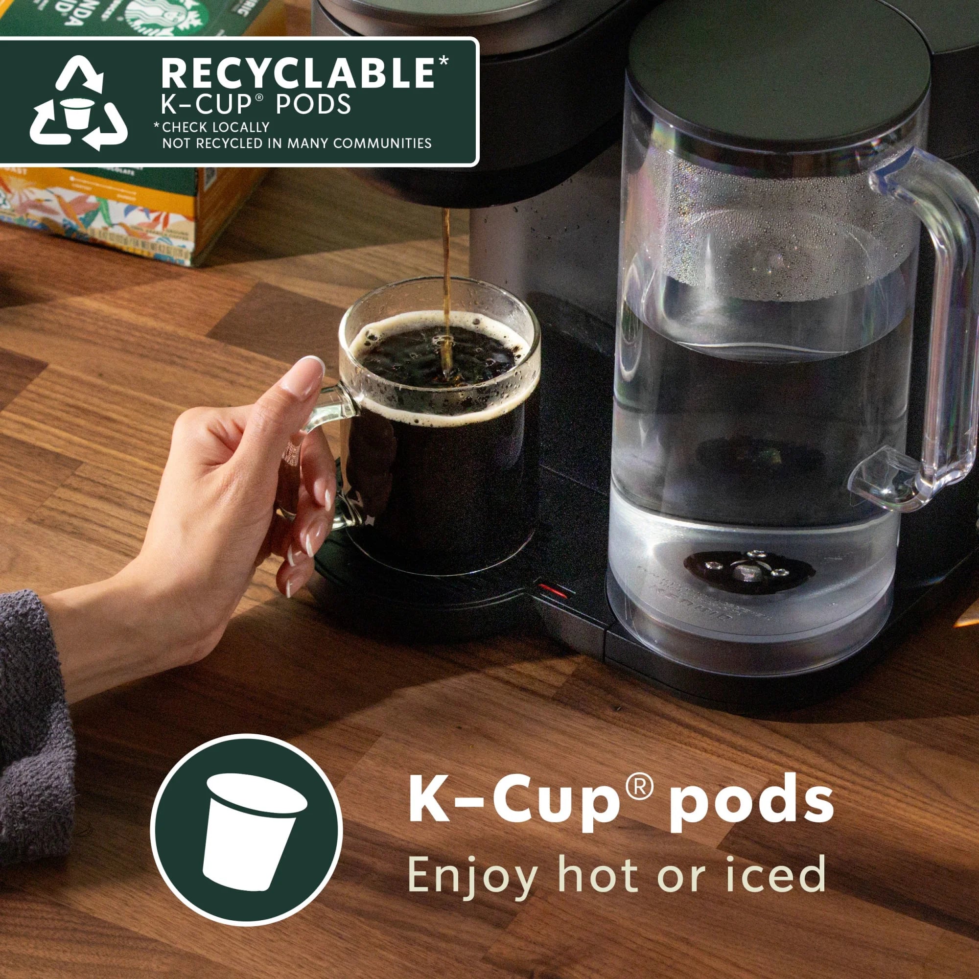 Starbucks Hot Cocoa, Made with Real Cocoa, K-Cup Coffee Pods, 10 Count
