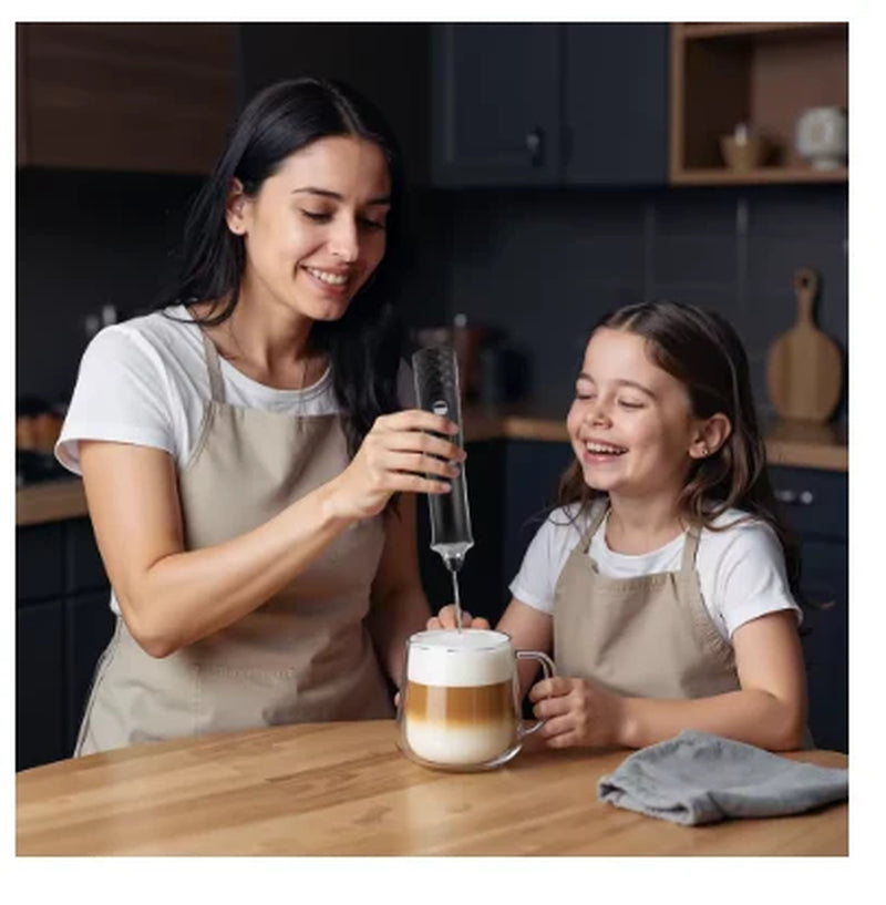 Rechargeable Handheld Milk Frother Wand – Electric Coffee Foam Maker & Drink Mixer for Latte, Cappuccino, Matcha & Cream