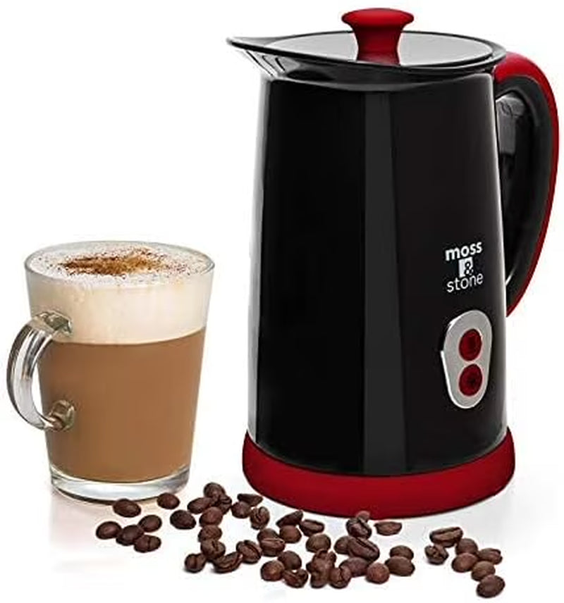 Electric Milk Frother & Steamer for Making Latte, Cappuccino, Hot Chocolate, Automatic Cold Hot Milk Frother & Warmer, Foam Maker, Auto Shut-Off, Detachable Base & Non-Stick Interior
